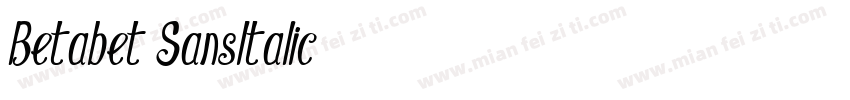 Betabet SansItalic字体转换
